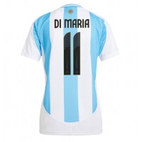 Camiseta Argentina Angel Di Maria #11 Primera Equipación Replica Copa America 2024 para mujer mangas cortas